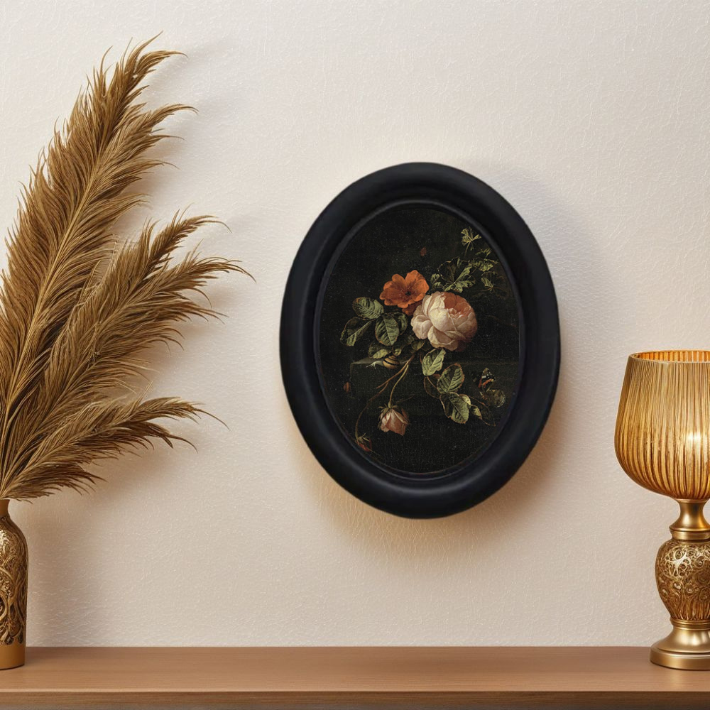 Photography Night - Decorazione da parete vintage con fiore