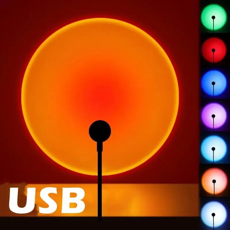 Photography Coffee - Lampada da proiezione USB al tramonto