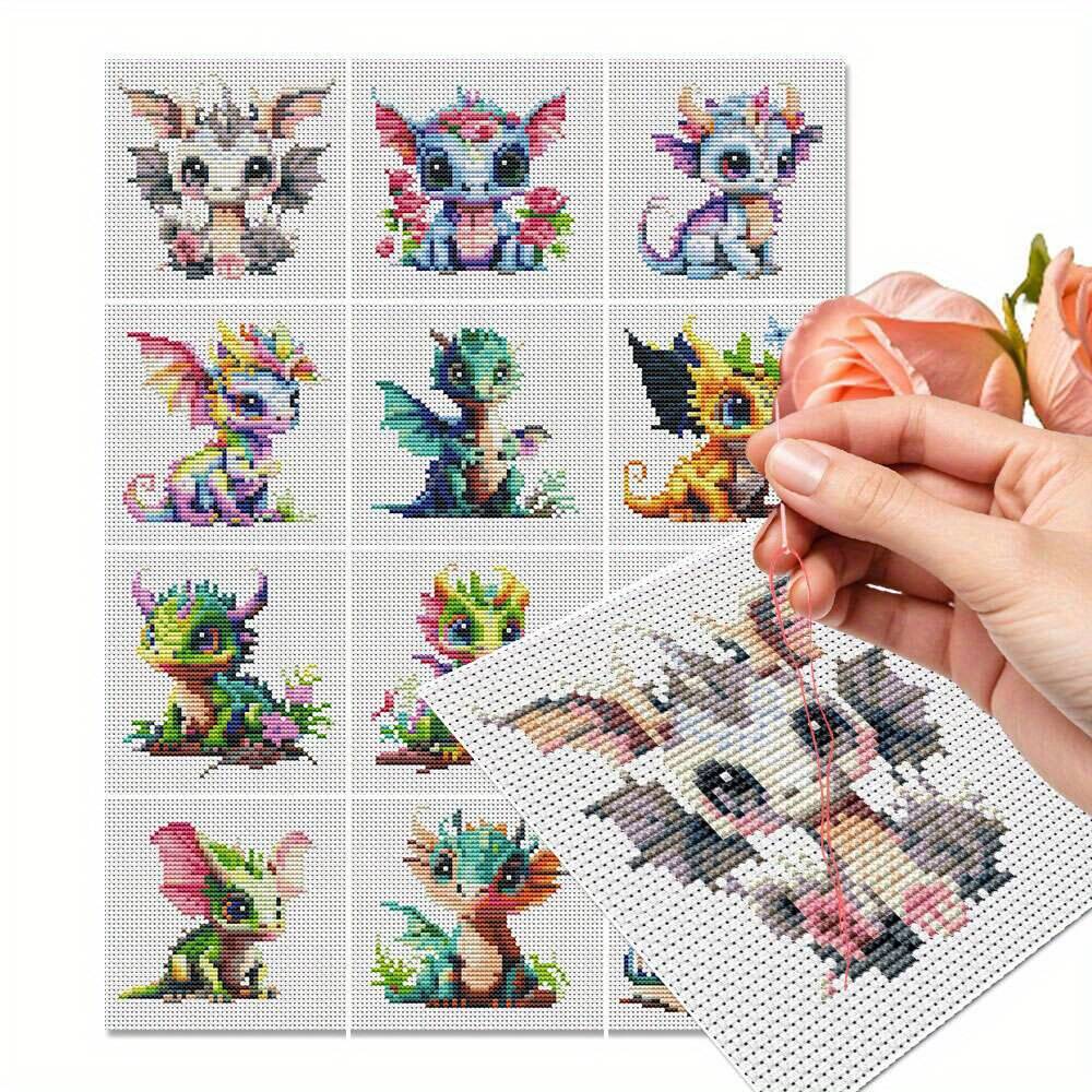 Photography Geometry - 12 pezzi drago punto croce 11CT