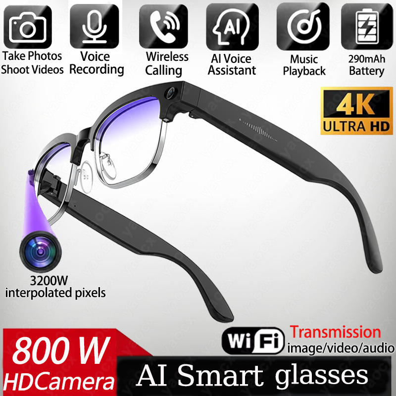 Photography Videography - Occhiali Smart AI 4K con Fotocamera