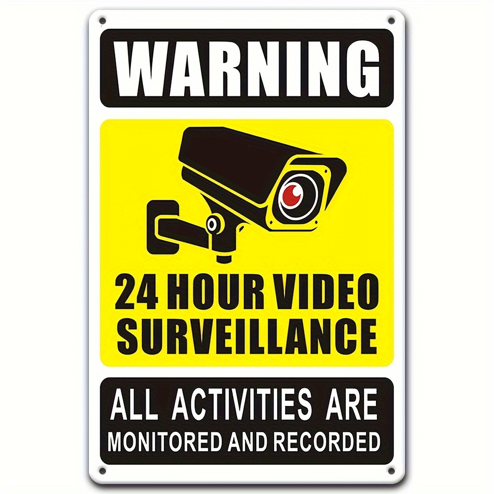 Photography Icon - Segnale di avvertimento per videosorveglianza 24
