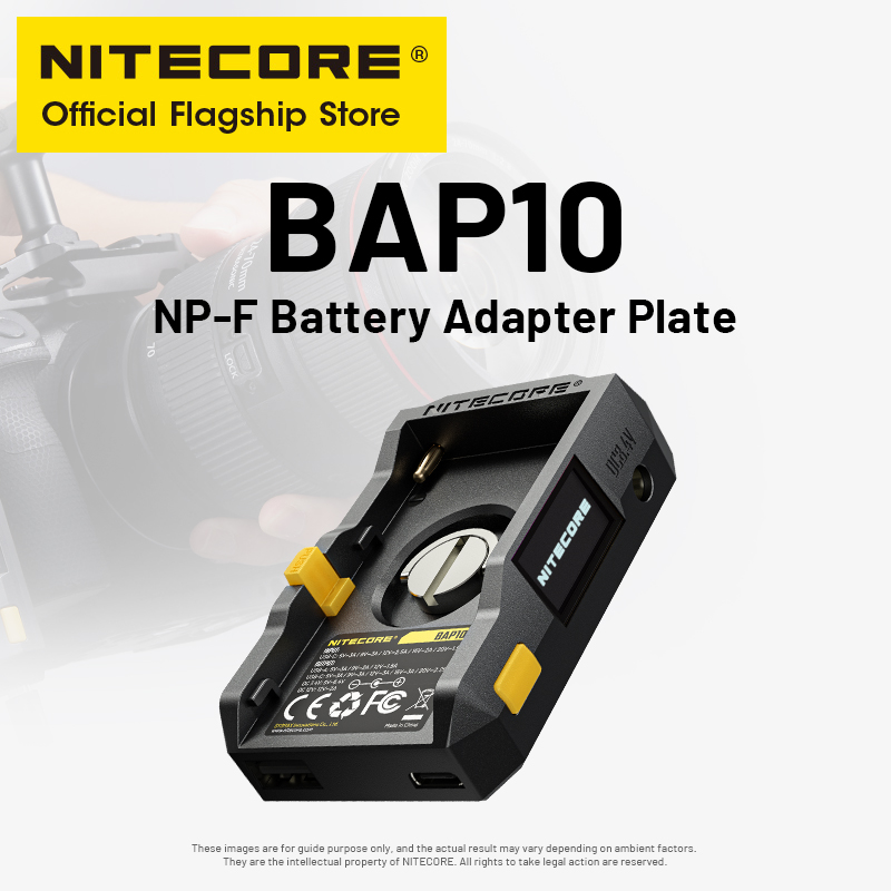 Photography Videography - NITECORE BAP10 NP-F Piastra adattatore batteria