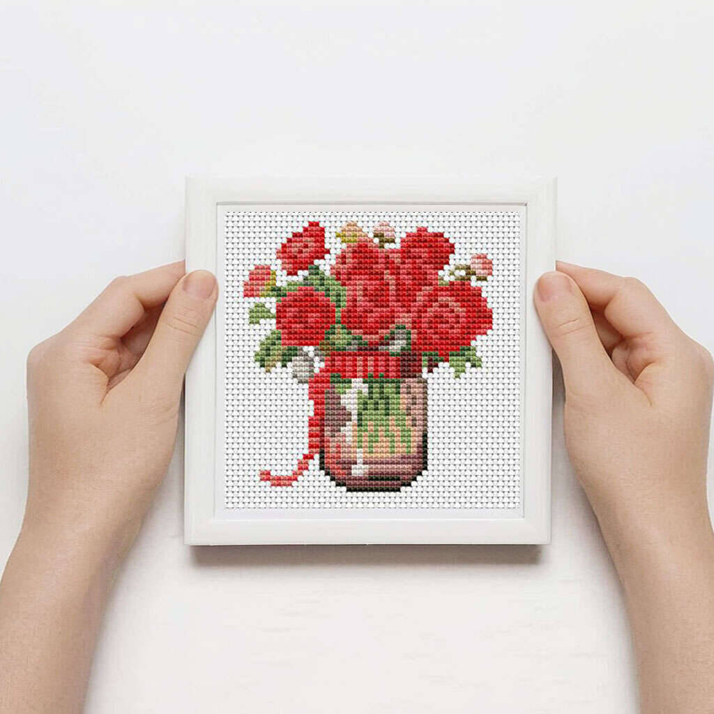 12 pezzi rosa punto croce 11 c - Photography Geometry recensione e prezzo
