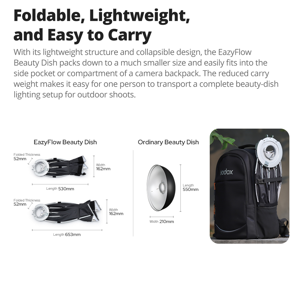 Nuovo Godox EazyFlow Beauty Di - Photography Darkroom recensione e prezzo
